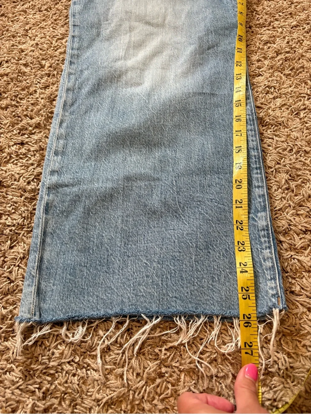 J. Crew Curvy Wide Leg Crop Denim Jeans Womens size 32